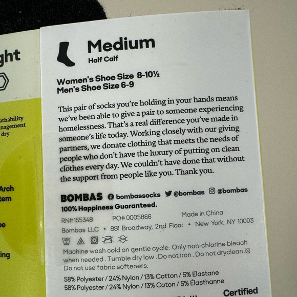 Bombas Performance Running Medium Half Calf socks - Picture 4 of 4